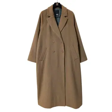 놈브르 임페어 더블 체스터 코트 카멜 캐시미어 롱