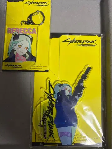사이버펑크 엣지러너 레베카 아크릴 스탠드 아크릴 키링