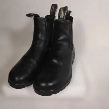 블런드스톤 블랙 가죽 사이드 고어 부츠