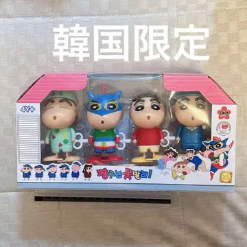 한국 한정판 짱구는 못말려(크레용 신짱) 태엽 피규어 세트