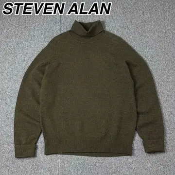 스티븐 앨런 LOOSE FIT 안장 터틀넥 니트 스웨터