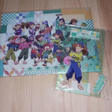 젠포지 이사쿠 아크릴 스탠드 + 클리어 파일 2종 세트