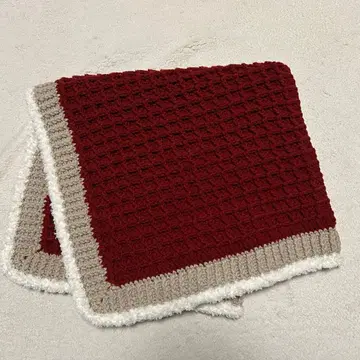 손뜨개질 와플 짜임 무릎담요 배송비 포함