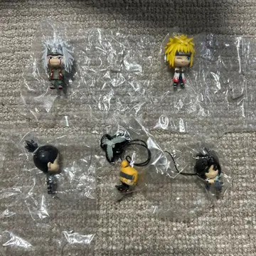 NARUTO 나루토 5체 돌풍전 가챠 스트랩 피규어 일괄