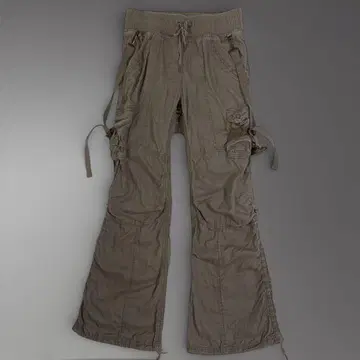 레어 00s goa 멀티 포켓 플레어 파라슈트 팬츠 Y2K