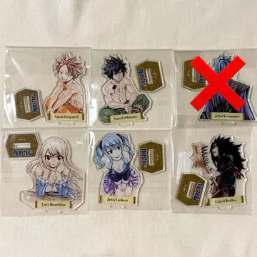 페어리 테일 프린세스 카페 아크릴 스탠드 나츠 루시 그레이 쥬비아