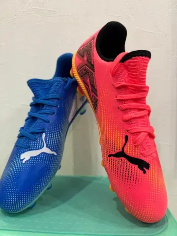PUMA 축구화 파랑/핑크
