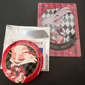 해즈빈 호텔 엔젤 더스트 캔뱃지 클리어 카드 애니메이트 카페