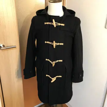 남성용 [ 새상품급 마가렛호웰 ] 블랙 S 빅 모 소재 롱 더플 코트