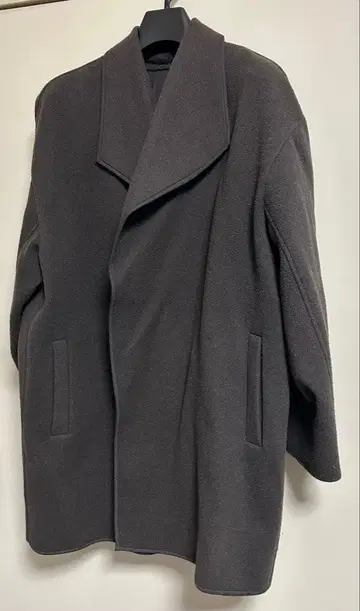 중고품 개럴개런트 리버 마감 하프 가운 코트 브라운