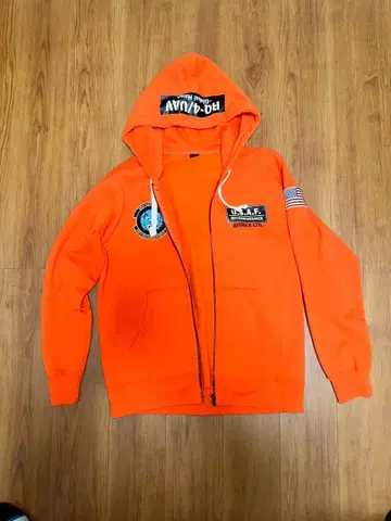 AVIREX U.S.A.F. 후드티 XL 오렌지