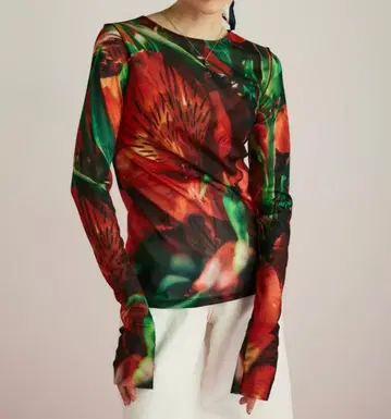 HeRIN.CYE 해린 도트 플라워 패턴 메쉬 이너