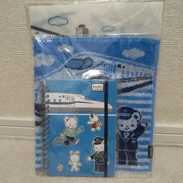 파미리아 x JR 도카이 신칸센 클리어 파일 노트 타월 손수건