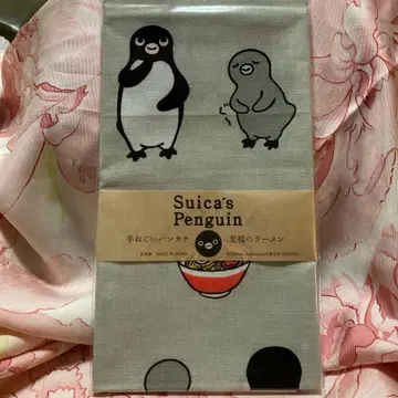Suica 펭귄 수건 손수건 (지복의 라멘) [미개봉 새상품]