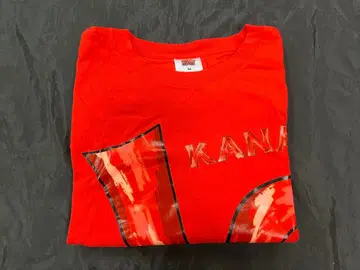 모모쿠로 모모쿠리 최애LOVE 티셔츠 M 사이즈 모모타 카나코 빨간색