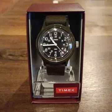 새상품 박스 포함 TIMEX 오리지널 캠퍼 카키 밀리터리 손목시계