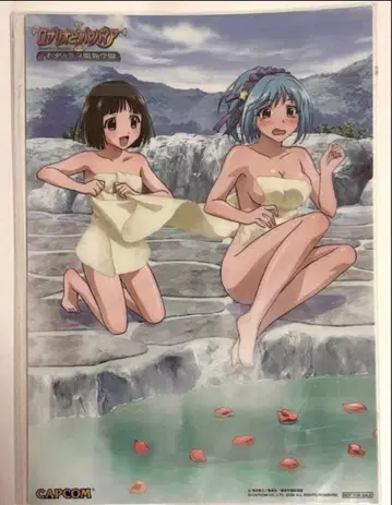 로자리오와 뱀파이어 온천 장면 클리어 포스터 2장 세트