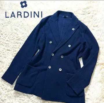 LARDINI 네이비 더블 브레스트 자켓