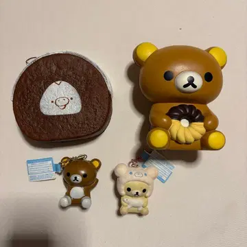 리락쿠마 시마시마 에브리데이 스퀴즈 마스코트 미스터도넛 세트