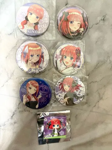 5등분의 신부 나카노 니노 캔뱃지 세트