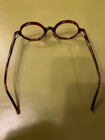 라운드 안경 브라운 라운드 프레임 일본제