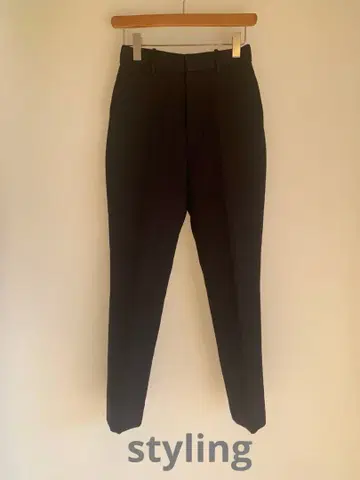 styling 블랙 테이퍼드 팬츠 0 사이즈
