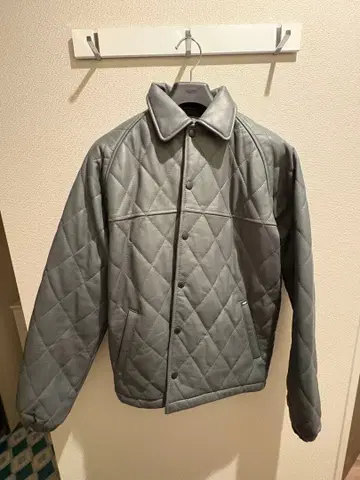 CHALLENGER 퀼팅 레더 재킷 스몰