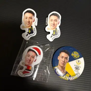 우쓰노미야 렉스 #12 타카시마 신지 캔뱃지&안아줘 클립 세트
