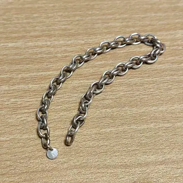 수만다크와 팔찌 나뭇결 금 실버 925 19cm