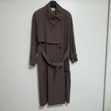 크리스찬 오자르 빅 사이즈 트렌치코트 D 브라운 사이즈 13호