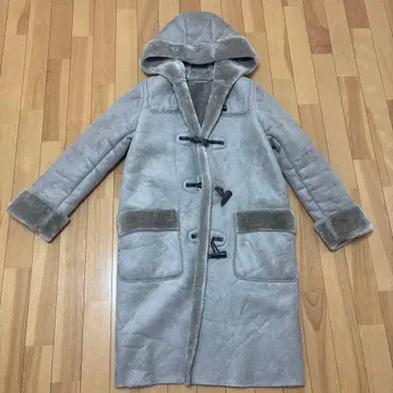 Mila Owen 후드 부착 더플 코트 M 그레이