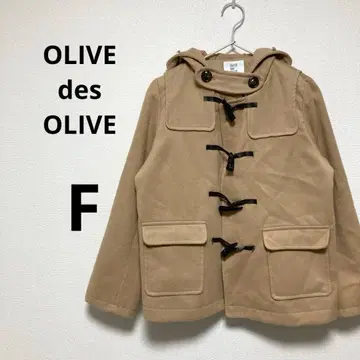 올리브 데 올리브 여성용 더플 코트 핑크 베이지 후드