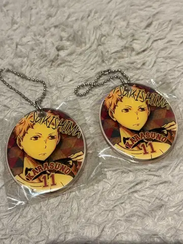 하이큐 츠키시마 케이 라운드 탑 키링