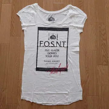 아무로 나미에 20th 돔 투어 굿즈 T셔츠 화이트
