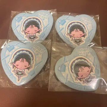 에이리언 스테이지 애니메이트 카페 하트형 캔뱃지 스아