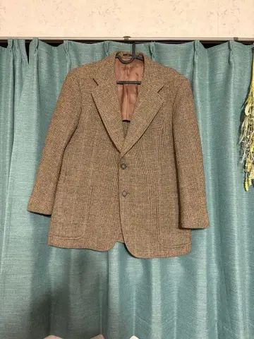 90s JOHNSTONE 영국풍 트위드 자켓 일본제풍 트레디셔널