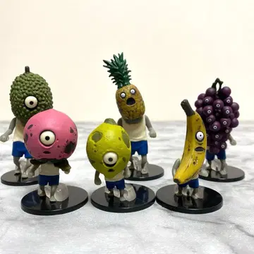 후르츠 좀비 팬더의 구멍 가챠 피규어 6체 세트
