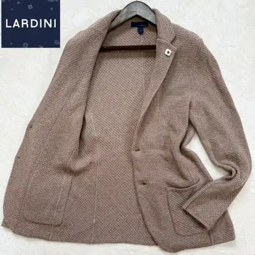 [ 컨디션 최상 ] 라르디니 알파카 혼방 울 와플지 니트 자켓 M