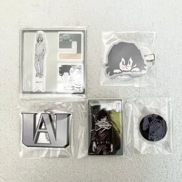 히로아카 원화전 아크릴X피규어 아크릴 배지 학교 휘장 아이자와 5종 세트