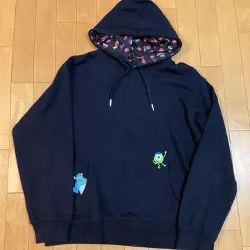 고품질 graniph 그라니프 몬스터 주식회사 후드티 마이크 샐리 L