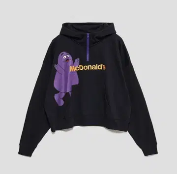 그라니프 맥도날드 콜라보 그리머스 하프 지퍼 후드티