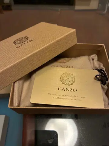 GANZO 블랙 일본산 코도반 코인 케이스