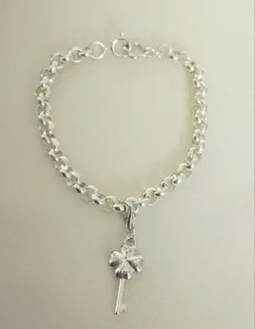 꼼사데모드 팔찌 실버 925 열쇠 네잎클로버