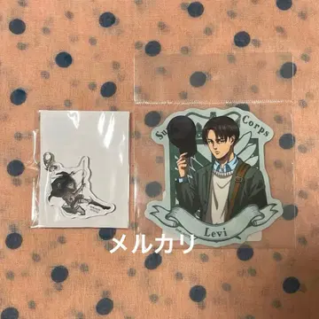 진격의 거인 아타 메모 B상 아크릴 참, 스티커 [ 리바이 ]