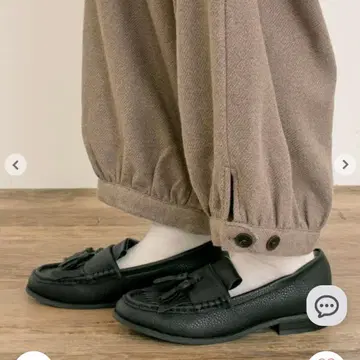 Samansa Mos2 블랙 태슬 로퍼 M