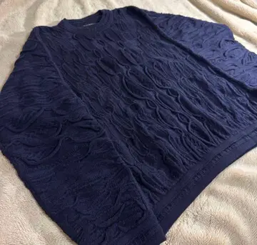 극도로 희귀한 단색 COOGI 3D 니트