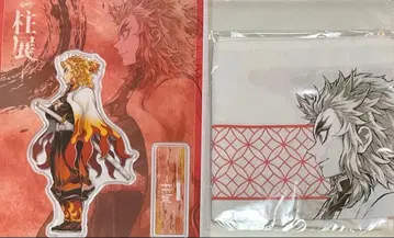 귀멸의 칼날 기둥전 아크릴 스탠드 손수건 렌고쿠 쿄쥬로