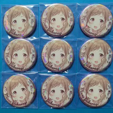 아이돌 마스터 샤이니 컬러즈 사쿠라기 마노 요미우리랜드 오로라 캔뱃지