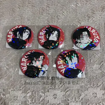 NARUTO 나루토 사스케 올스타 캔뱃지 올캔 5개 1