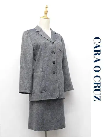 W128/새상품급 캐릭터 오클러스 셋업 트위드 헤링본 9 가을/겨울